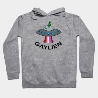 Lesbian Gaylien Pride Alien Hoodie